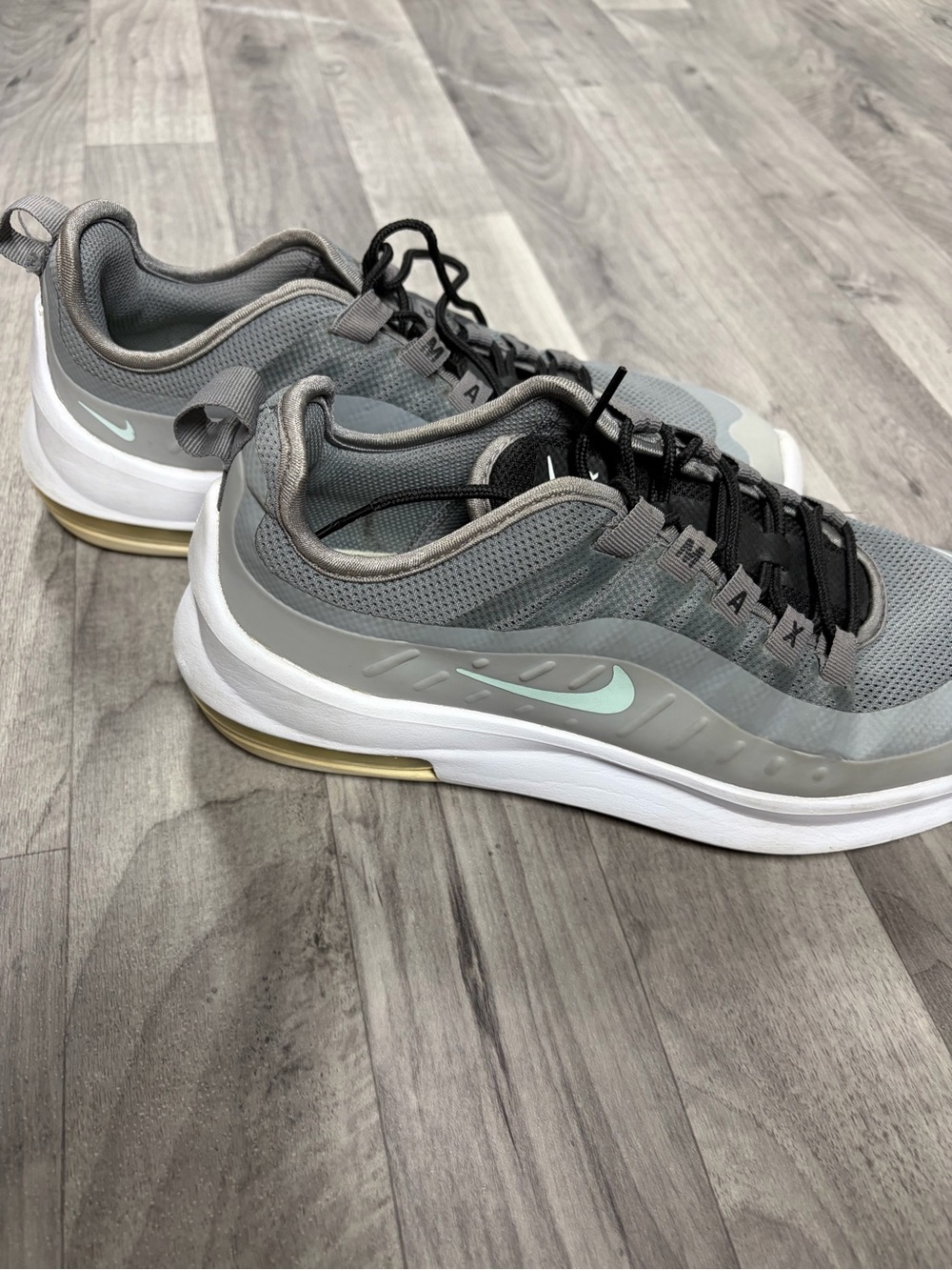 Nike Grey Sneakers with Mint Swoosh